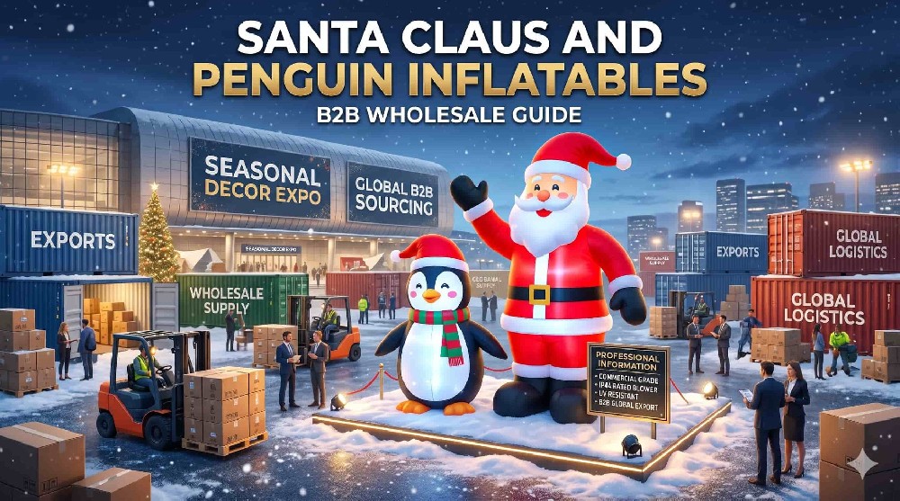 Santa Claus and Penguin Inflatables: B2B Wholesale Guide