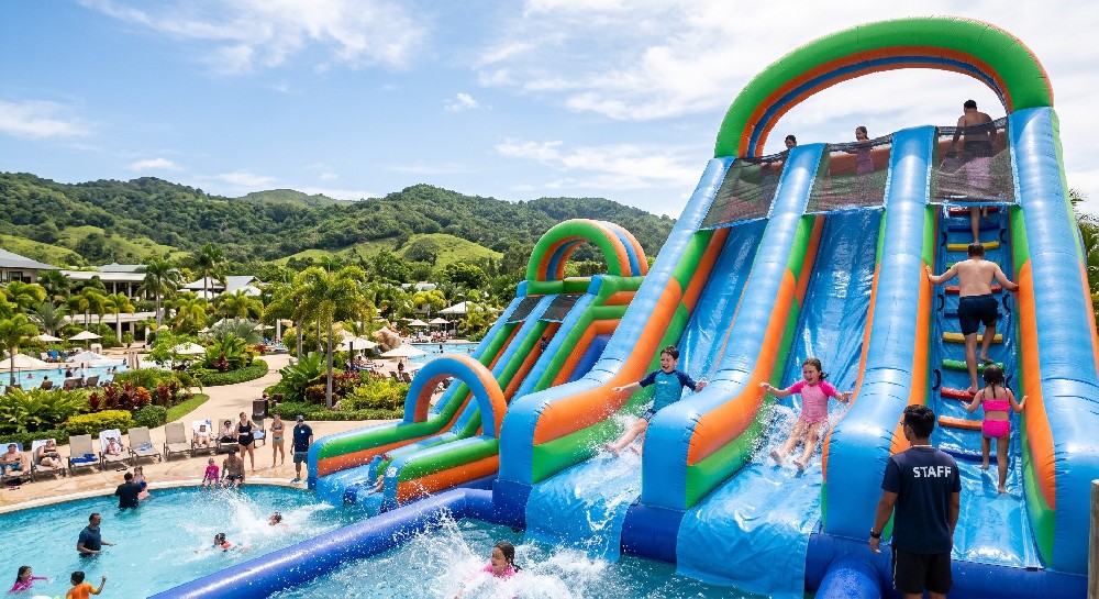 Built for Extremes: Puncture Resistance and UV Durability of Commercial Inflatable Water Slides