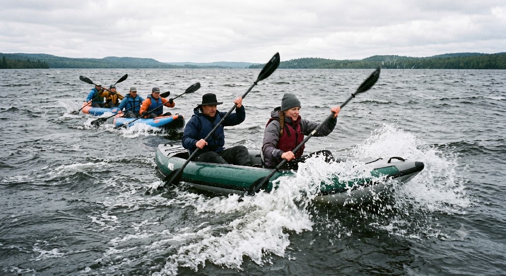 How to Paddle an Inflatable Kayak Efficiently in Strong Headwinds