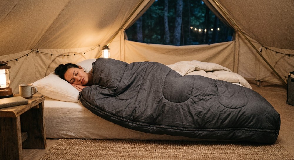 Camping Sleeping Bag for Side Sleepers: Anatomy, Fill, and Cut Dimensions